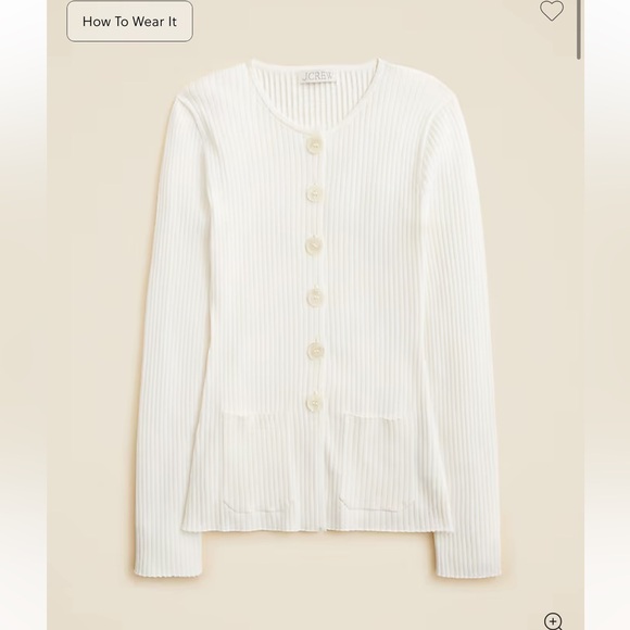 J. Crew Sweaters - J.Crew Super-stretch ribbed cardigan